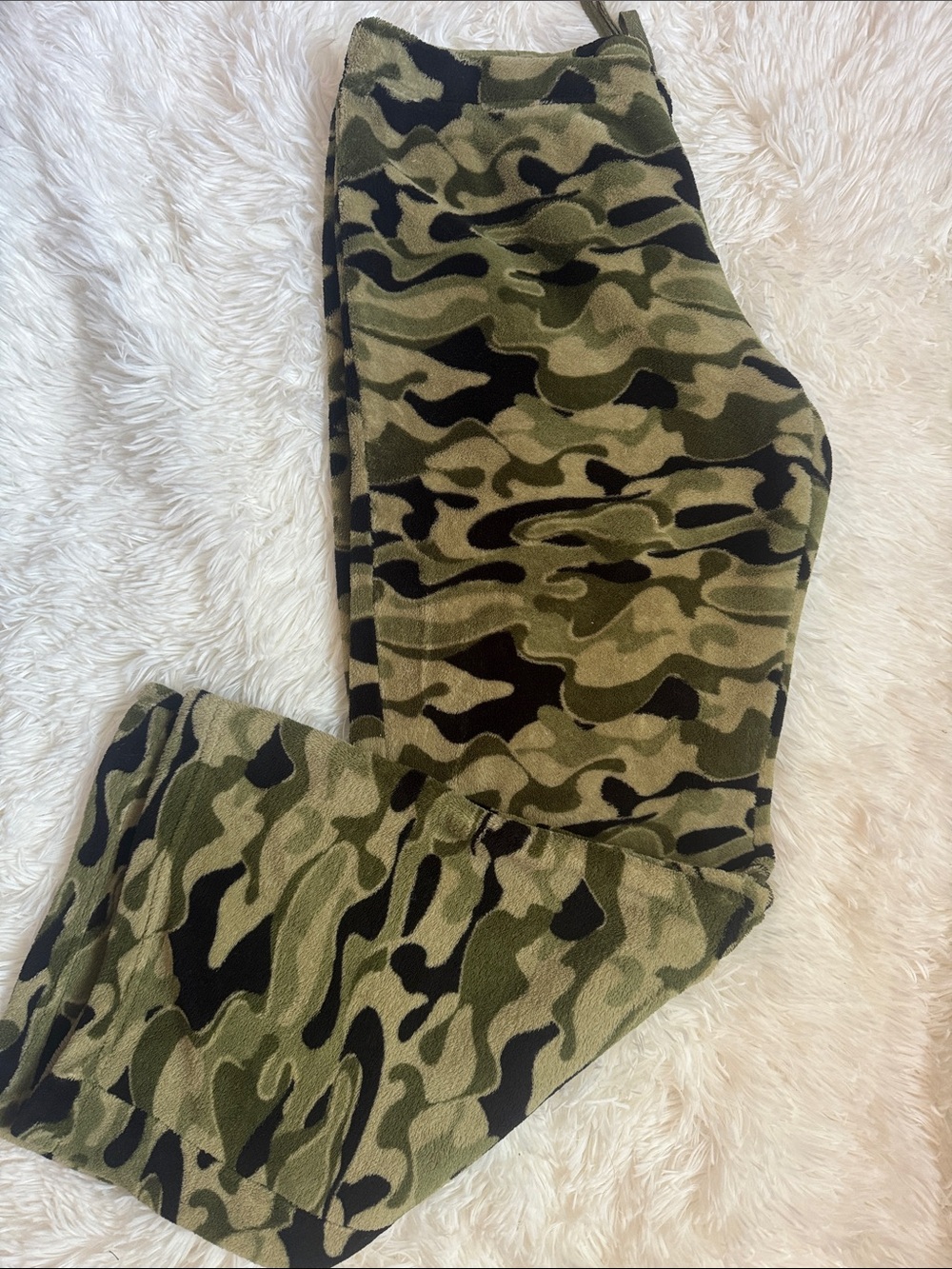 Womens Camo Print Lounge Pants - Green
